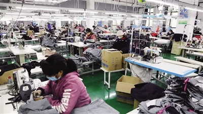 湘南纺织基地牛仔服饰企业全部复工生产